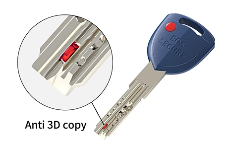 Anti 3D copy lock cylinder